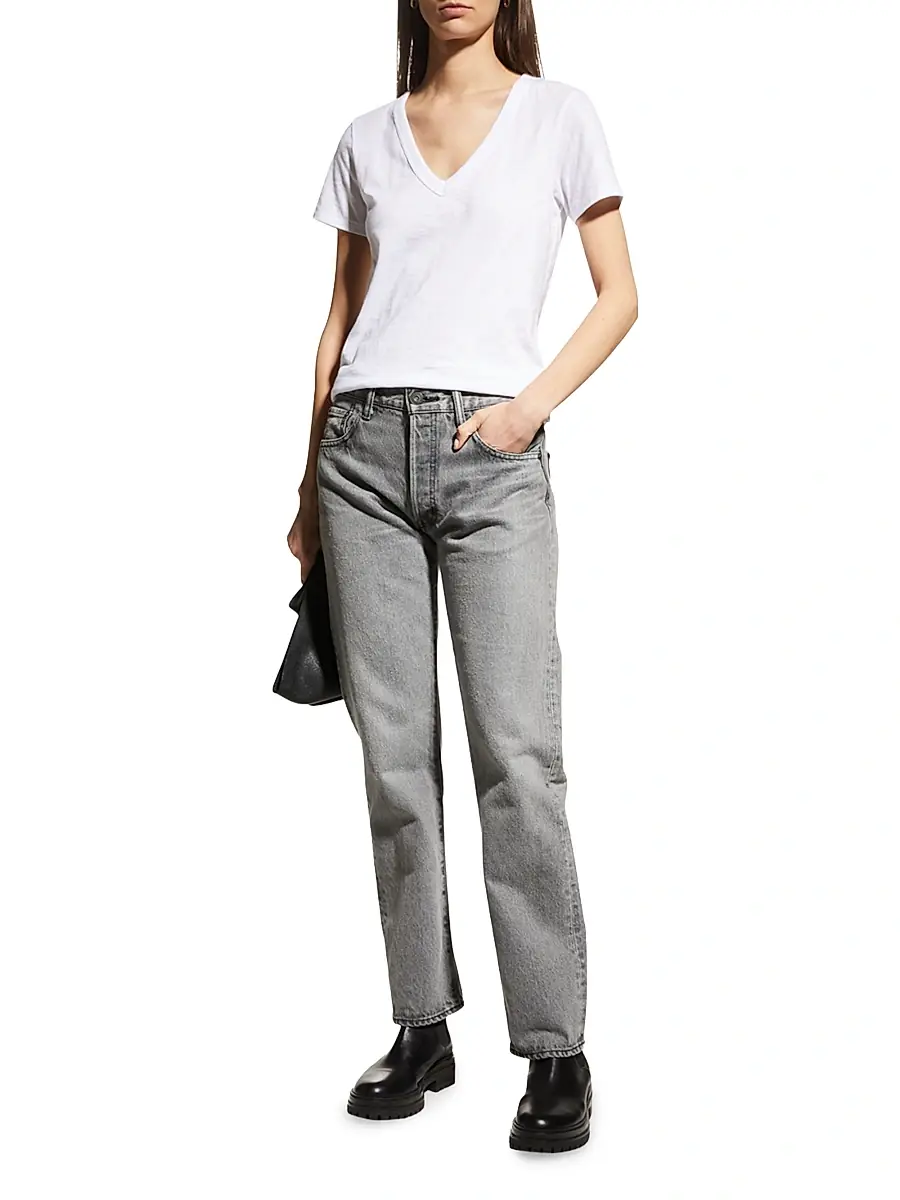 rag & bone Women's V-Neck Cotton Tee | Thumbnail 2 rag & bone Women's V-Neck Cotton Tee | Thumbnail 2