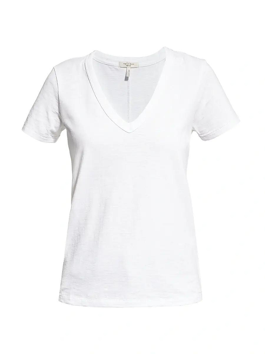 rag & bone Women's V-Neck Cotton Tee