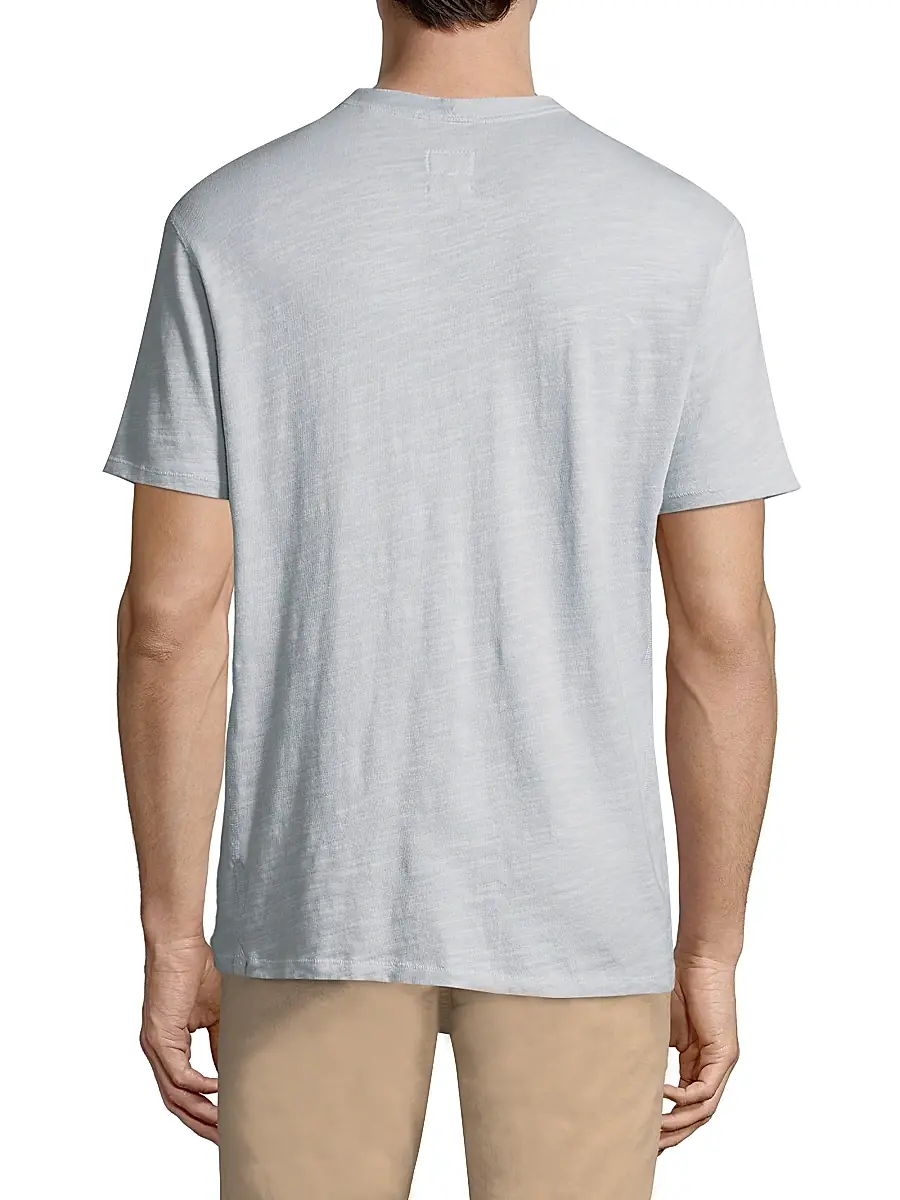 rag & bone Men's Textured Slim-fit Short Sleeve Henley T-Shirt | Thumbnail 5 rag & bone Men's Textured Slim-fit Short Sleeve Henley T-Shirt | Thumbnail 5