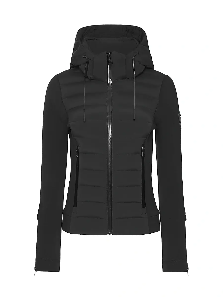 Rudsak Women's Mabs Quilted Down Hooded Jacket - Black | Image 1 Rudsak Women's Mabs Quilted Down Hooded Jacket - Black | Image 1
