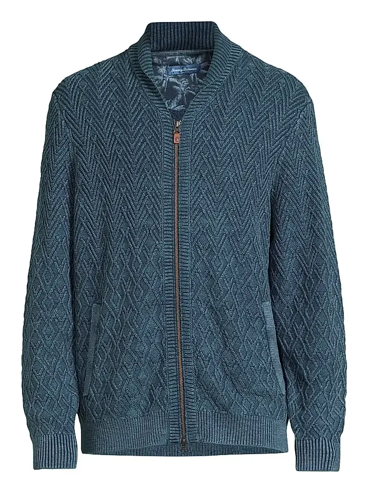 Tommy Bahama Men's Sunbreak Full-Zip Shawl Cardigan