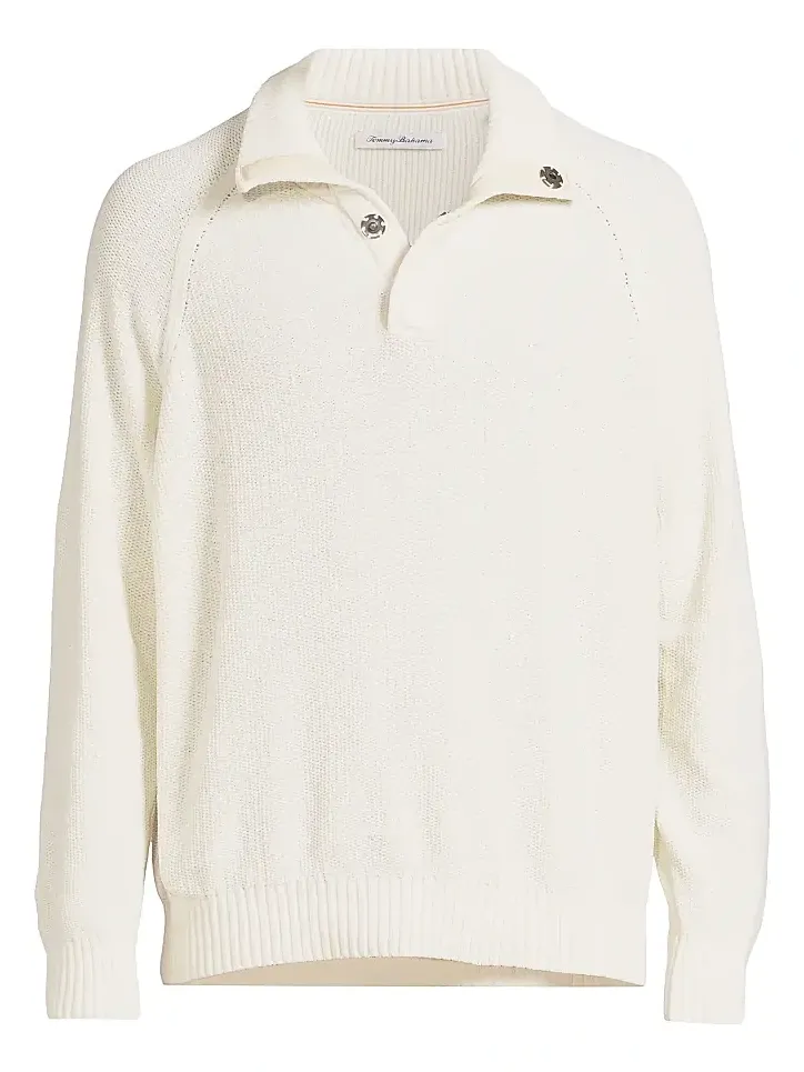 Tommy Bahama Men's Shoreline Chenille Snap Mock