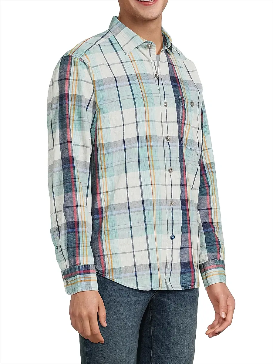 Tommy Bahama Men's Tortola Sunwash Check Shirt | Thumbnail 4 Tommy Bahama Men's Tortola Sunwash Check Shirt | Thumbnail 4