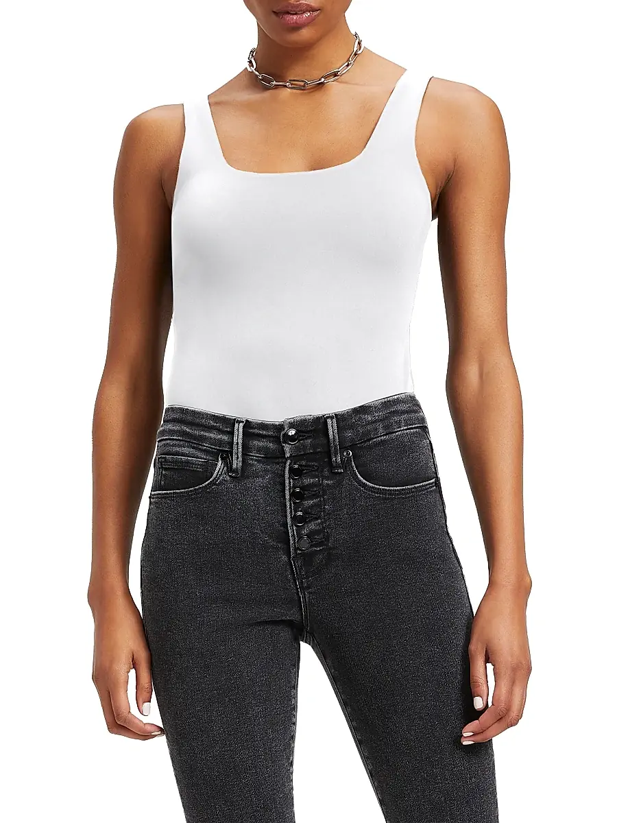 GOOD AMERICAN Women's Sculpting Modern Tank Bodysuit | Thumbnail 4 GOOD AMERICAN Women's Sculpting Modern Tank Bodysuit | Thumbnail 4