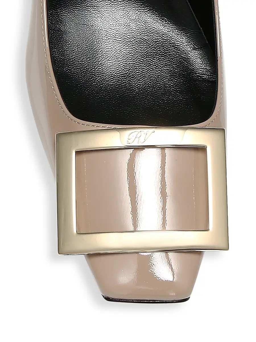 Roger Vivier Women's Belle Vivier Trompette 70MM Patent Leather Pumps | Thumbnail 4 Roger Vivier Women's Belle Vivier Trompette 70MM Patent Leather Pumps | Thumbnail 4