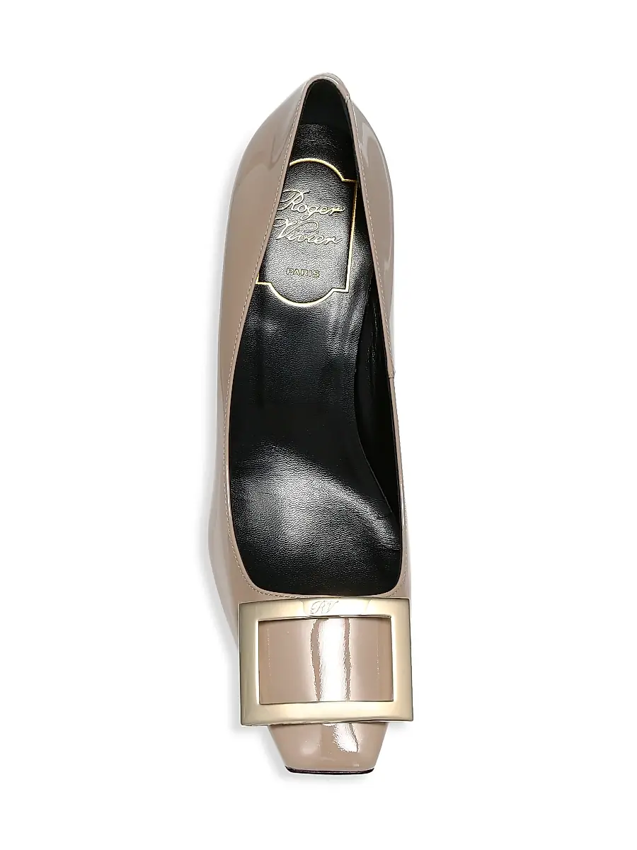 Roger Vivier Women's Belle Vivier Trompette 70MM Patent Leather Pumps | Thumbnail 5 Roger Vivier Women's Belle Vivier Trompette 70MM Patent Leather Pumps | Thumbnail 5