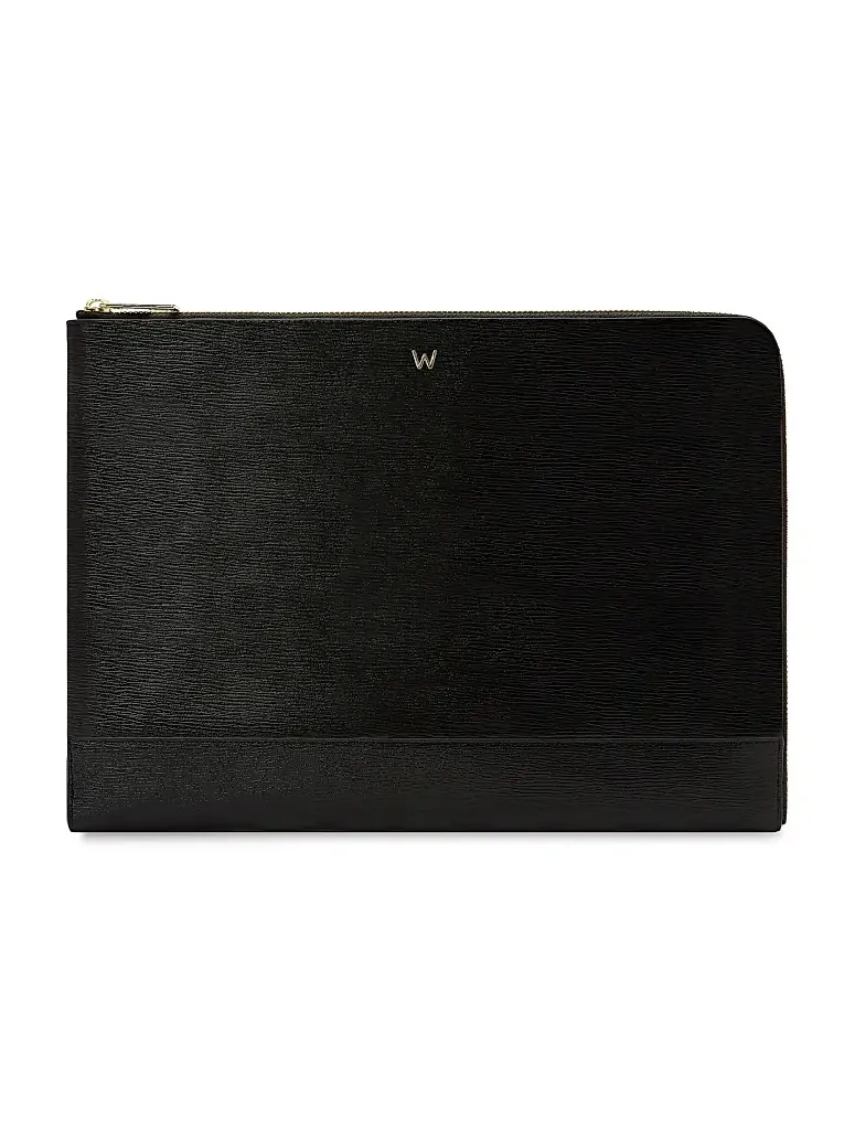 Wolf W Leather Laptop Sleeve