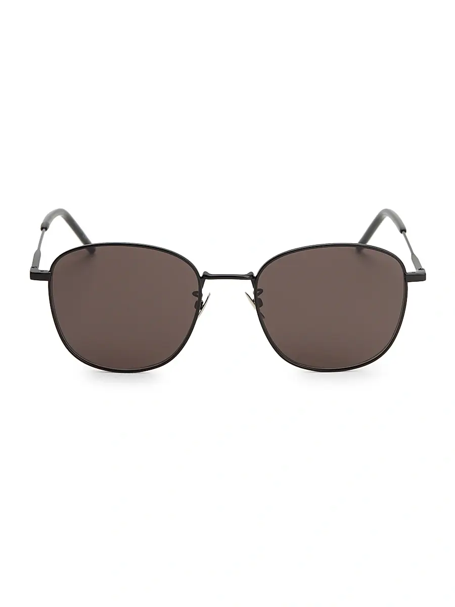 Saint Laurent Men's 56MM Unisex Round Sunglasses | Thumbnail 2