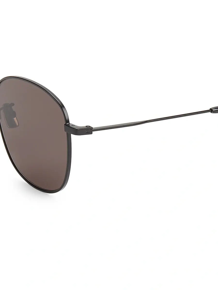 Saint Laurent Men's 56MM Unisex Round Sunglasses | Thumbnail 3