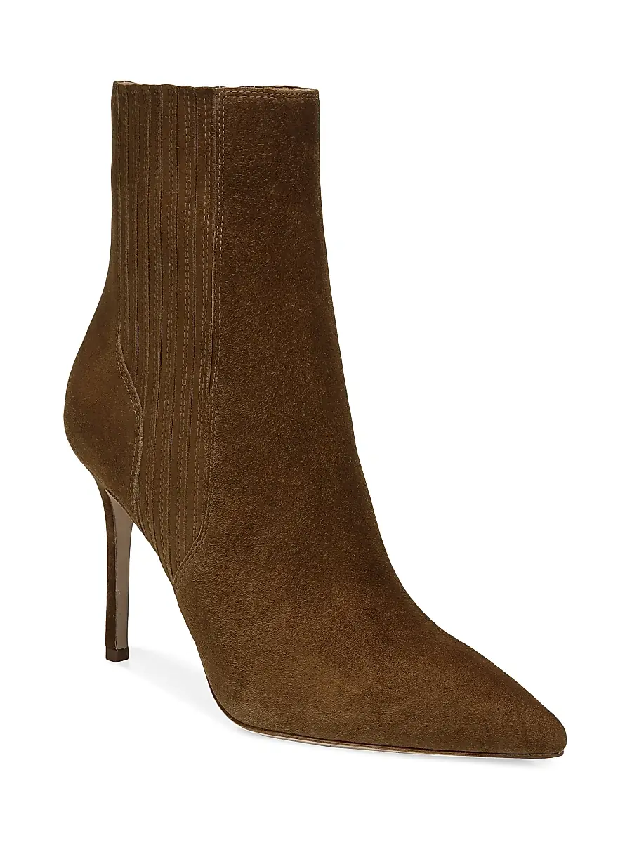 Veronica Beard Women's Lisa 95MM Suede Ankle Boots | Thumbnail 2 Veronica Beard Women's Lisa 95MM Suede Ankle Boots | Thumbnail 2