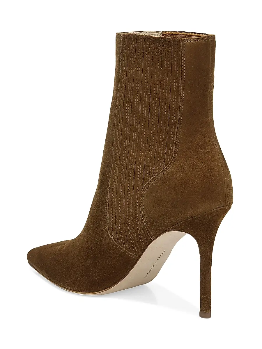 Veronica Beard Women's Lisa 95MM Suede Ankle Boots | Thumbnail 3 Veronica Beard Women's Lisa 95MM Suede Ankle Boots | Thumbnail 3