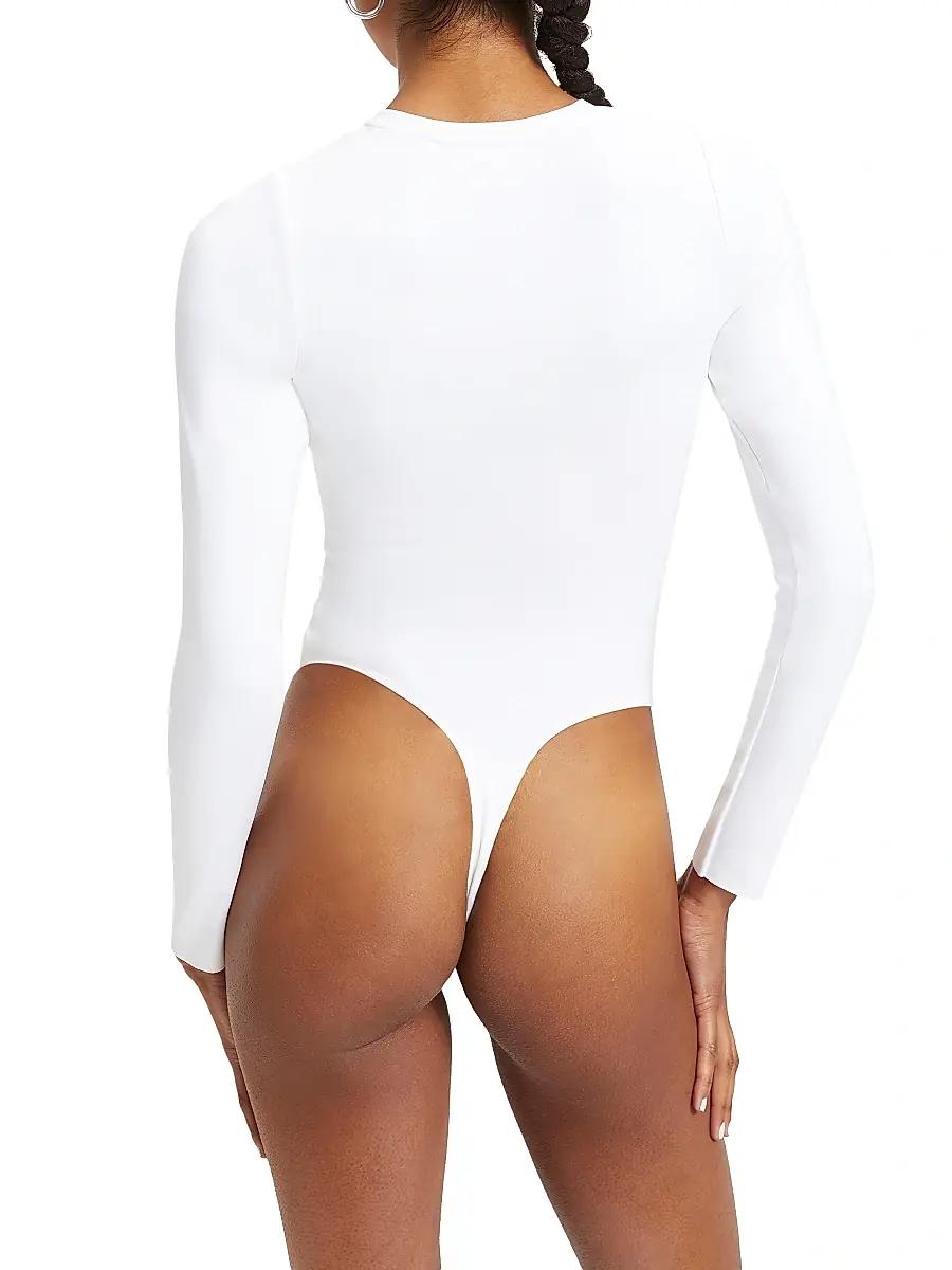 GOOD AMERICAN Women's Sculpting Crewneck Bodysuit | Thumbnail 6 GOOD AMERICAN Women's Sculpting Crewneck Bodysuit | Thumbnail 6