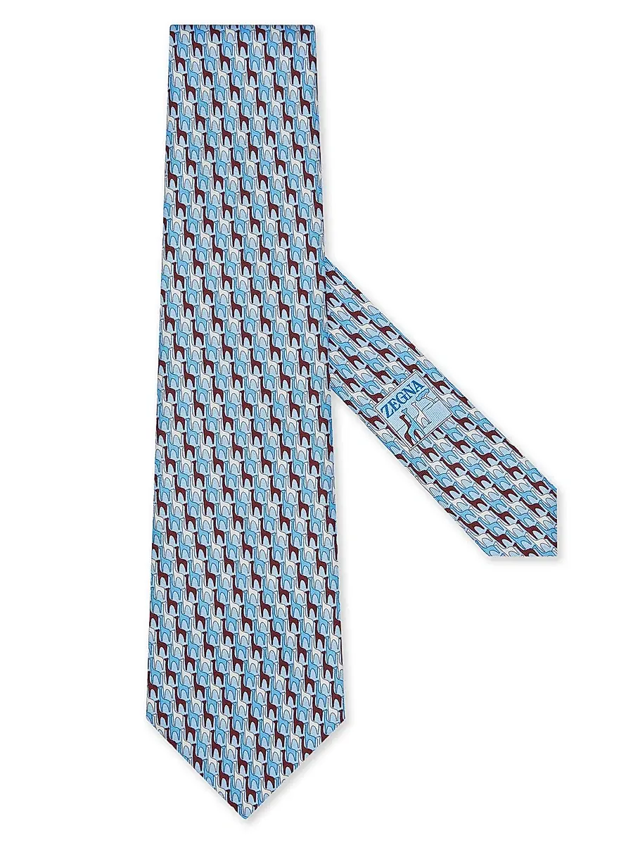 Men's Silk Tie - Light Blue