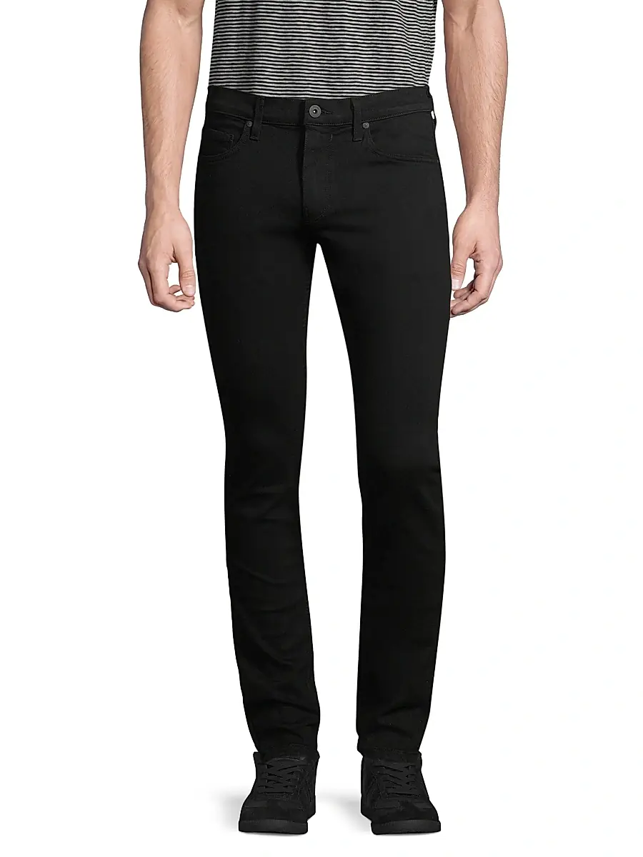 PAIGE Men's Croft Stretch Super Skinny Jeans - Black | Thumbnail 3 PAIGE Men's Croft Stretch Super Skinny Jeans - Black | Thumbnail 3