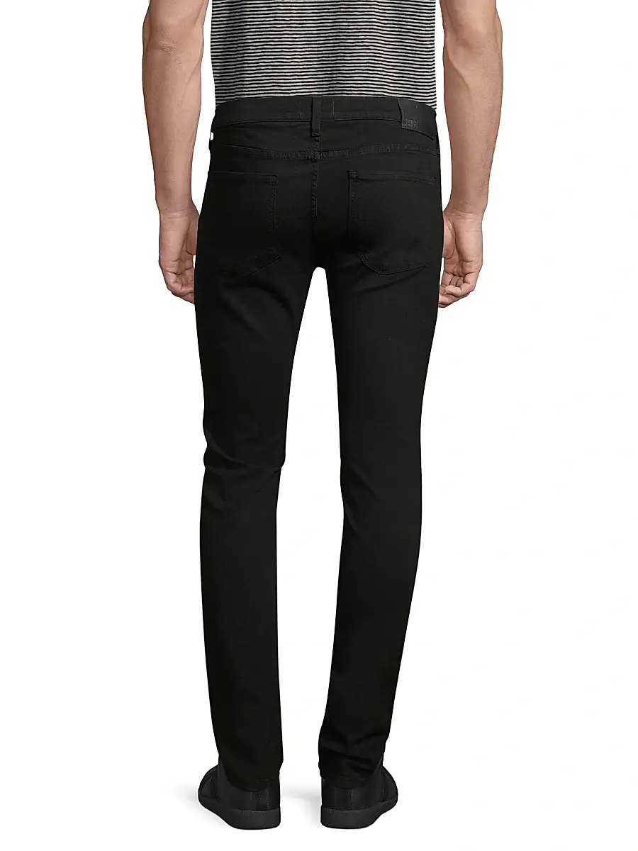 PAIGE Men's Croft Stretch Super Skinny Jeans - Black | Thumbnail 5 PAIGE Men's Croft Stretch Super Skinny Jeans - Black | Thumbnail 5