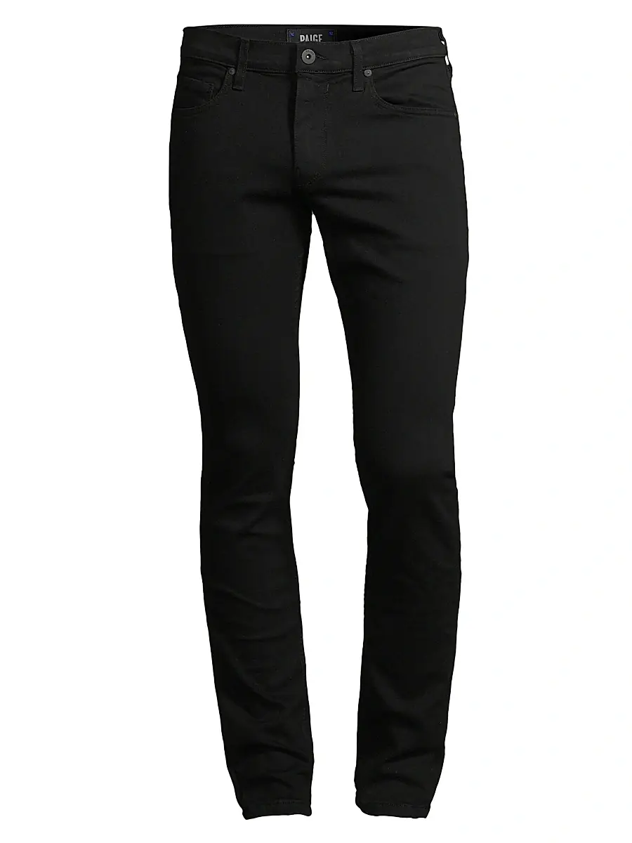 PAIGE Men's Croft Stretch Super Skinny Jeans - Black | Image 1 PAIGE Men's Croft Stretch Super Skinny Jeans - Black | Image 1