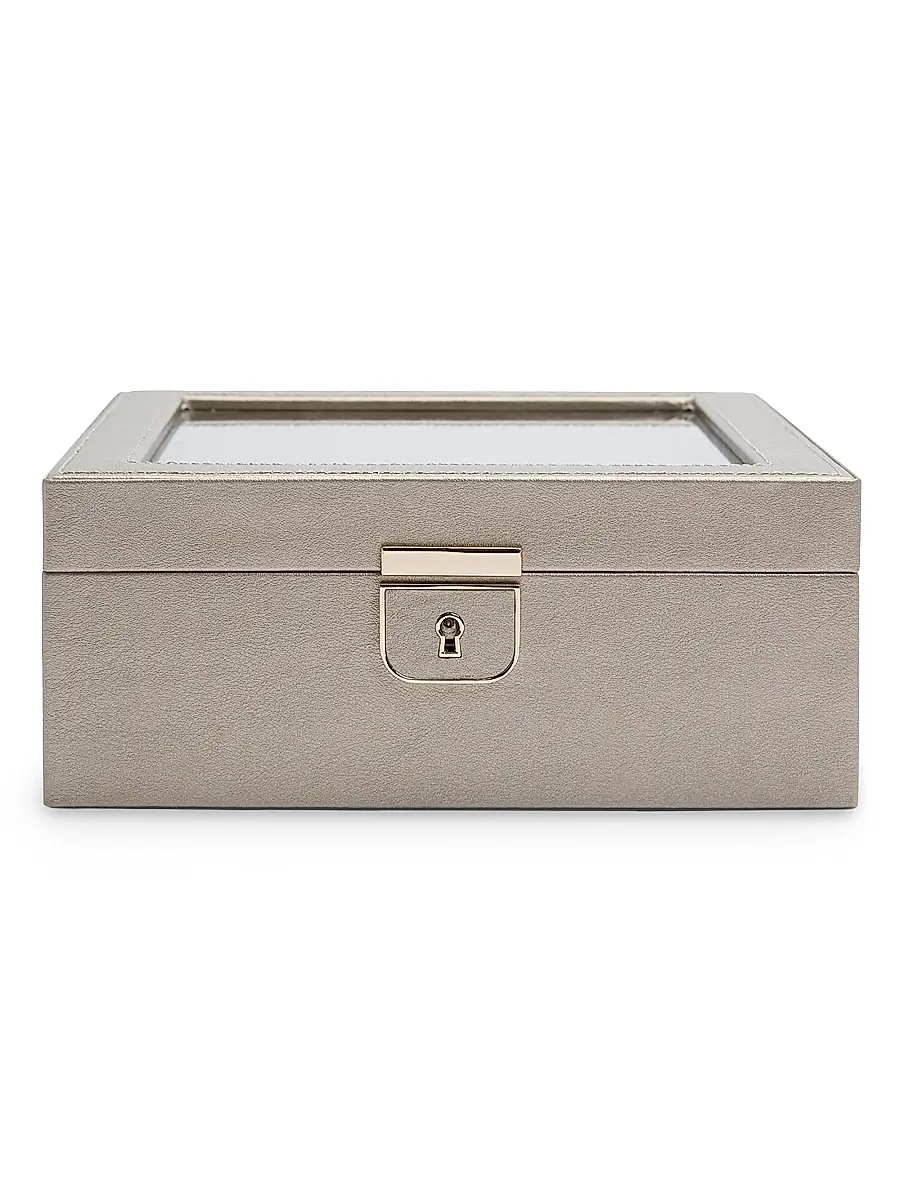 Wolf Palermo 6-Piece Watch Box - Pewter | Image 1 Wolf Palermo 6-Piece Watch Box - Pewter | Image 1