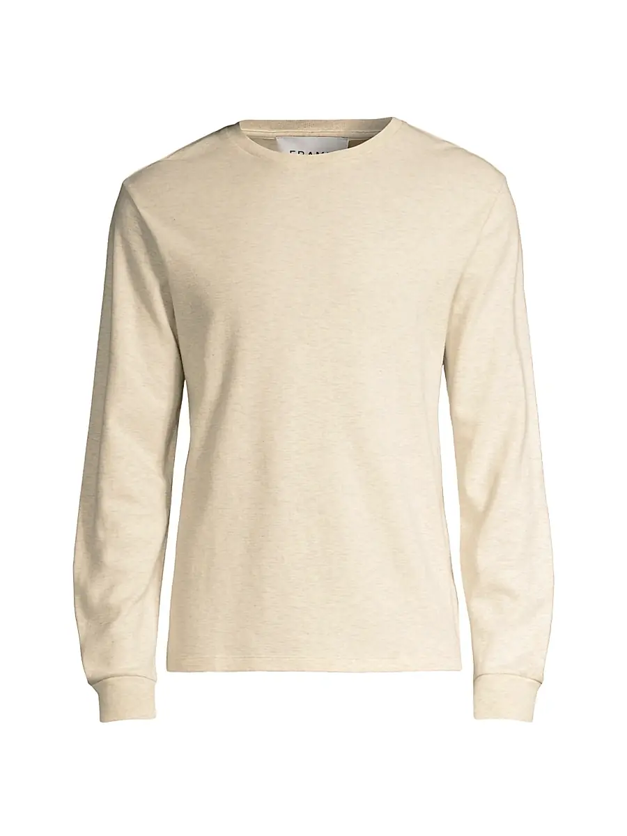 Frame Men's Duo Fold Crewneck Sweatshirt - Oatmeal - Size XXL | Image 1 Frame Men's Duo Fold Crewneck Sweatshirt - Oatmeal - Size XXL | Image 1