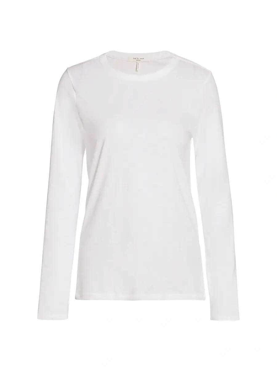 rag & bone Women's Slubbed Long-Sleeve Top