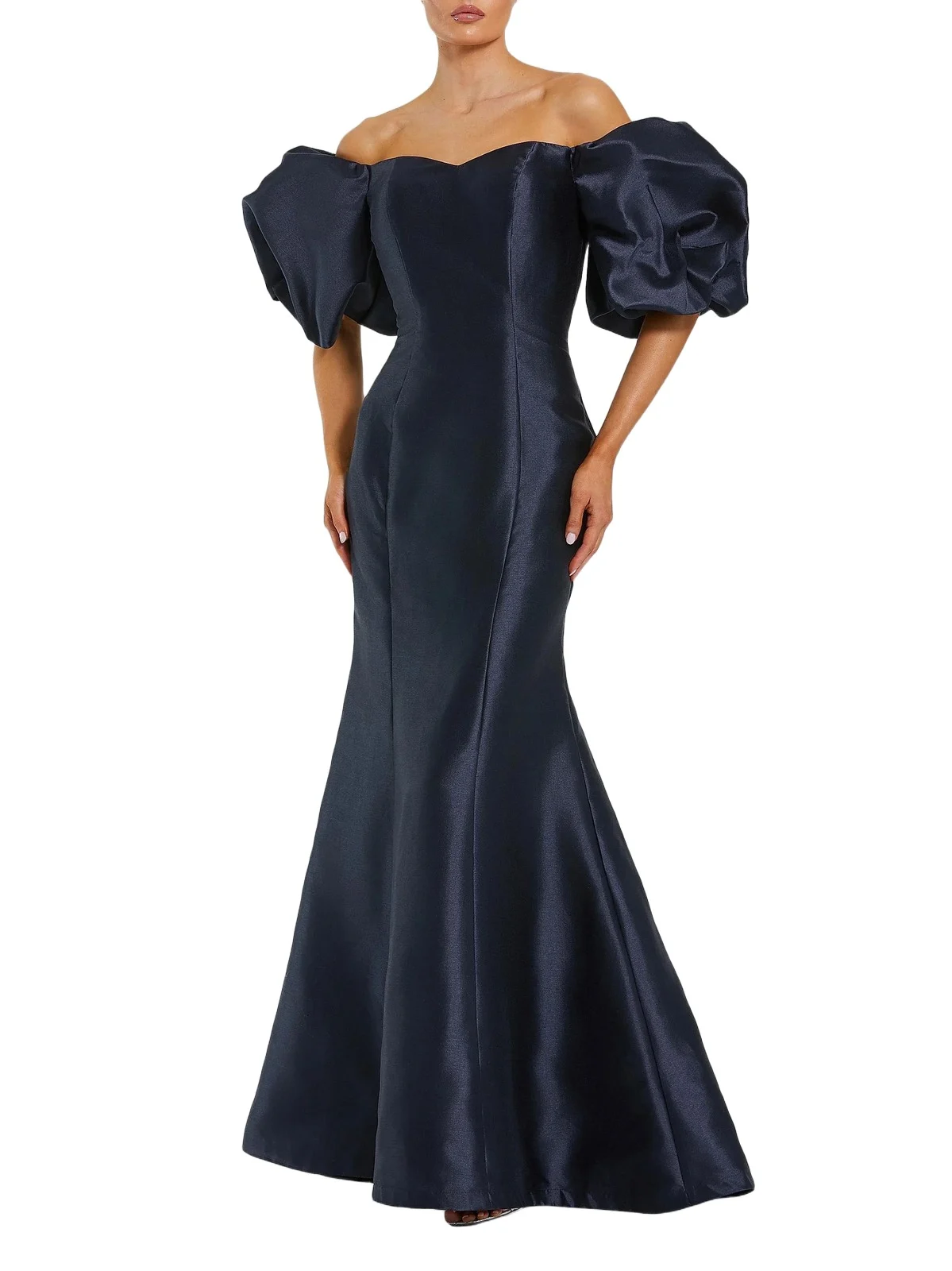 Women's Sweetheart Off-The-Shoulder Puff-Sleeve Gown