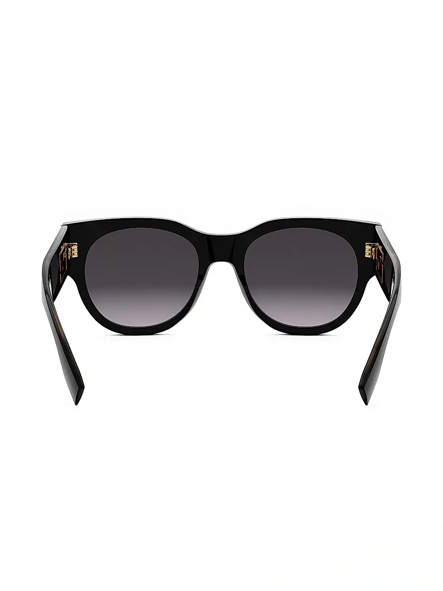 Fendi Women's Baguette 53MM Round Sunglasses - Brown Havana | Thumbnail 13 Fendi Women's Baguette 53MM Round Sunglasses - Brown Havana | Thumbnail 13