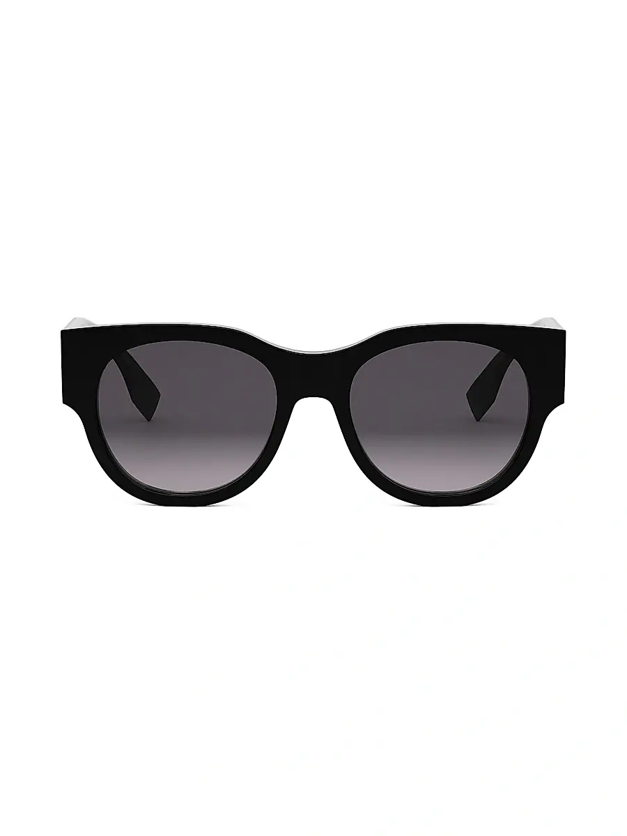 Fendi Women's Baguette 53MM Round Sunglasses - Brown Havana | Thumbnail 10 Fendi Women's Baguette 53MM Round Sunglasses - Brown Havana | Thumbnail 10