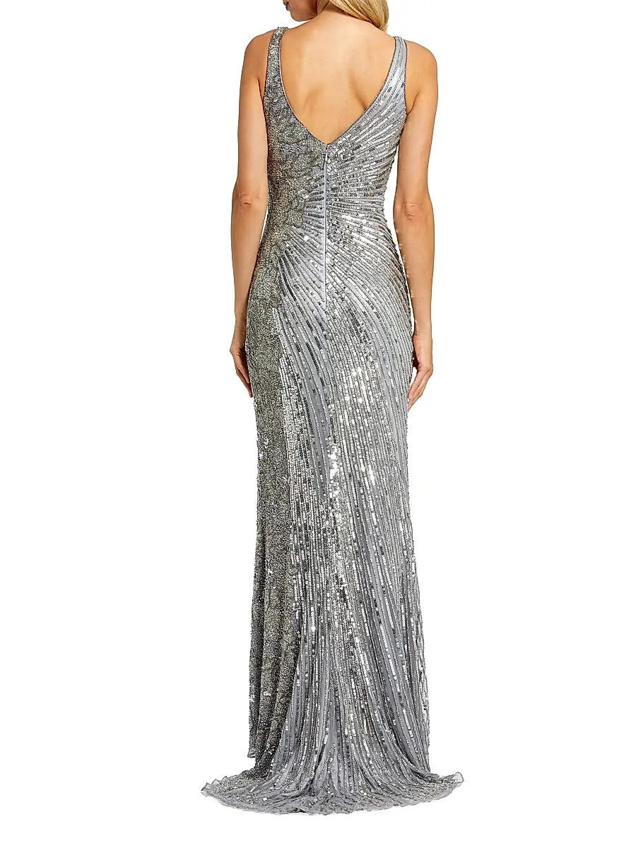Mac Duggal Women's Sleeveless Sequin Gown | Thumbnail 2 Mac Duggal Women's Sleeveless Sequin Gown | Thumbnail 2