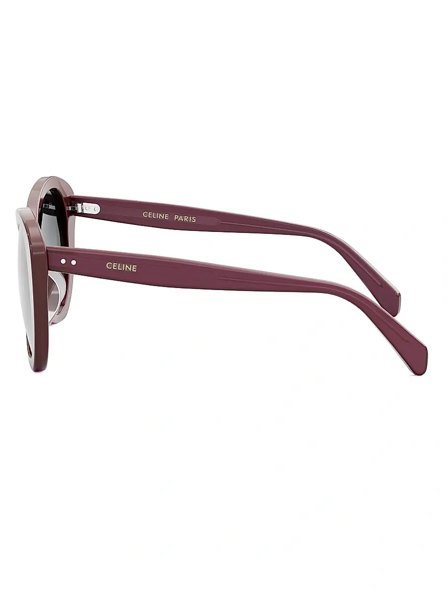 CELINE Women's Thin 55MM Butterfly Sunglasses - Bordeaux | Thumbnail 4 CELINE Women's Thin 55MM Butterfly Sunglasses - Bordeaux | Thumbnail 4