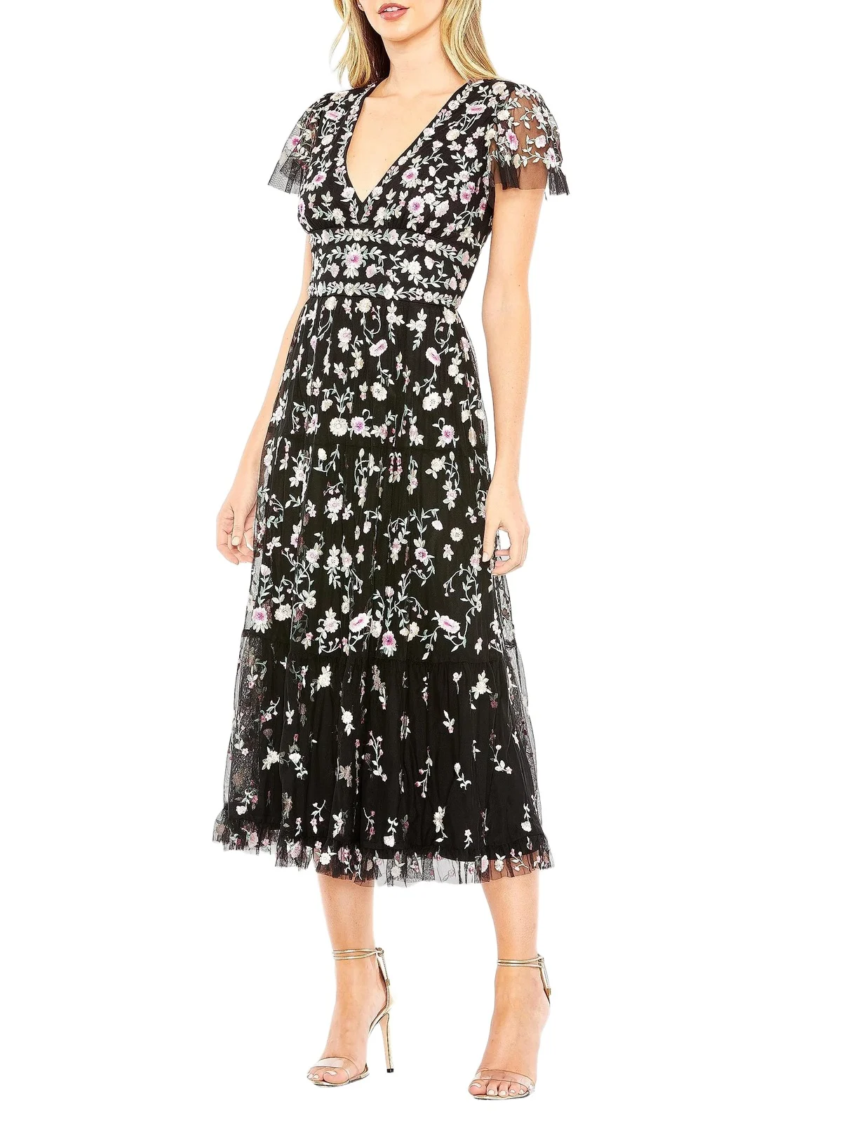 Women's Floral Midi Dress Women's Floral Midi Dress