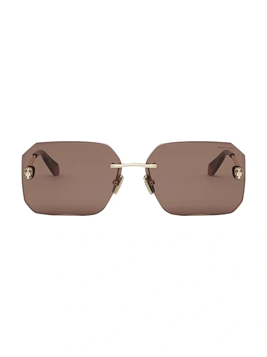 BVLGARI Women's Serpenti 62MM Rectangular Sunglasses - Gold Brown | Thumbnail 2 BVLGARI Women's Serpenti 62MM Rectangular Sunglasses - Gold Brown | Thumbnail 2