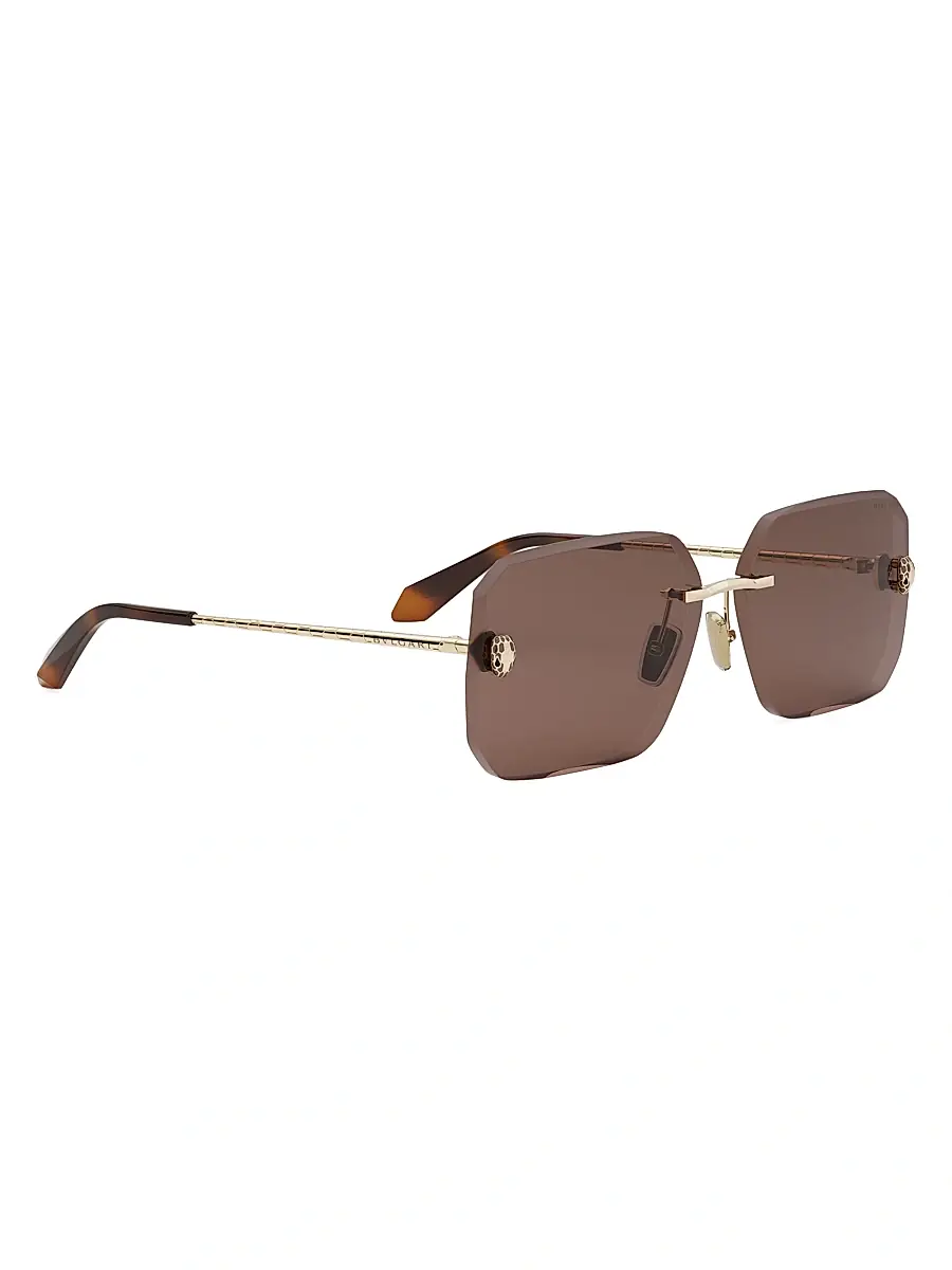 BVLGARI Women's Serpenti 62MM Rectangular Sunglasses - Gold Brown | Thumbnail 8 BVLGARI Women's Serpenti 62MM Rectangular Sunglasses - Gold Brown | Thumbnail 8