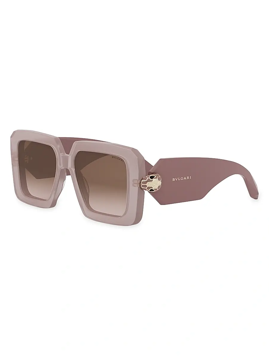 BVLGARI Women's Serpenti 52MM Square Sunglasses - Mauve Light Brown Gradient | Image 1 BVLGARI Women's Serpenti 52MM Square Sunglasses - Mauve Light Brown Gradient | Image 1