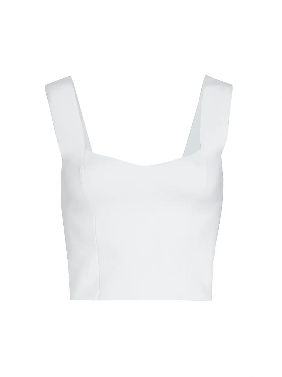 A.L.C. Women's Jordana Knit Crop Top - White | Image 1 A.L.C. Women's Jordana Knit Crop Top - White | Image 1