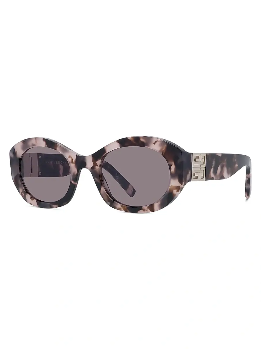 Women's 4G 52MM Oval Sunglasses - Colored Havana Women's 4G 52MM Oval Sunglasses - Colored Havana
