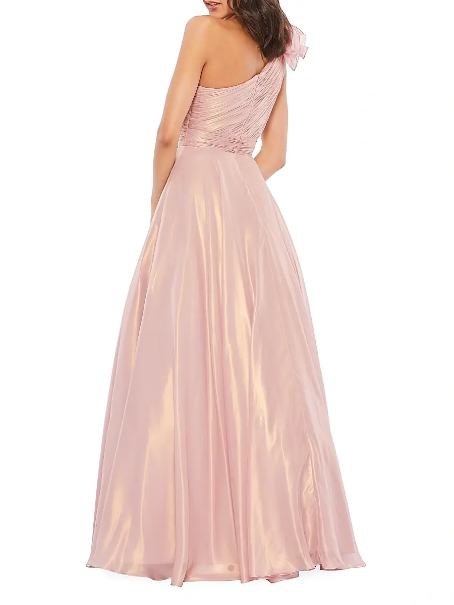 Mac Duggal Women's One-Shoulder Chiffon Gown | Thumbnail 2 Mac Duggal Women's One-Shoulder Chiffon Gown | Thumbnail 2