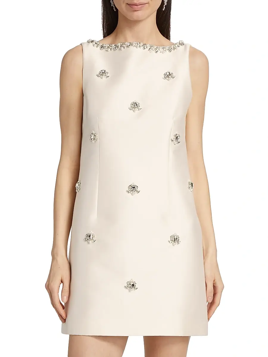 SACHIN & BABI Women's Marcella Beaded Mikado Sheath Dress | Thumbnail 3 SACHIN & BABI Women's Marcella Beaded Mikado Sheath Dress | Thumbnail 3