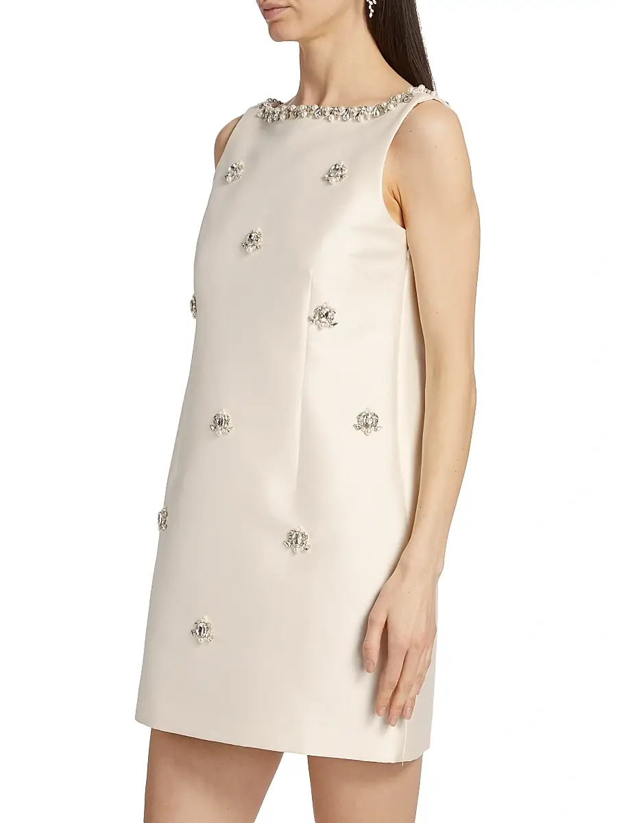 SACHIN & BABI Women's Marcella Beaded Mikado Sheath Dress | Thumbnail 4 SACHIN & BABI Women's Marcella Beaded Mikado Sheath Dress | Thumbnail 4