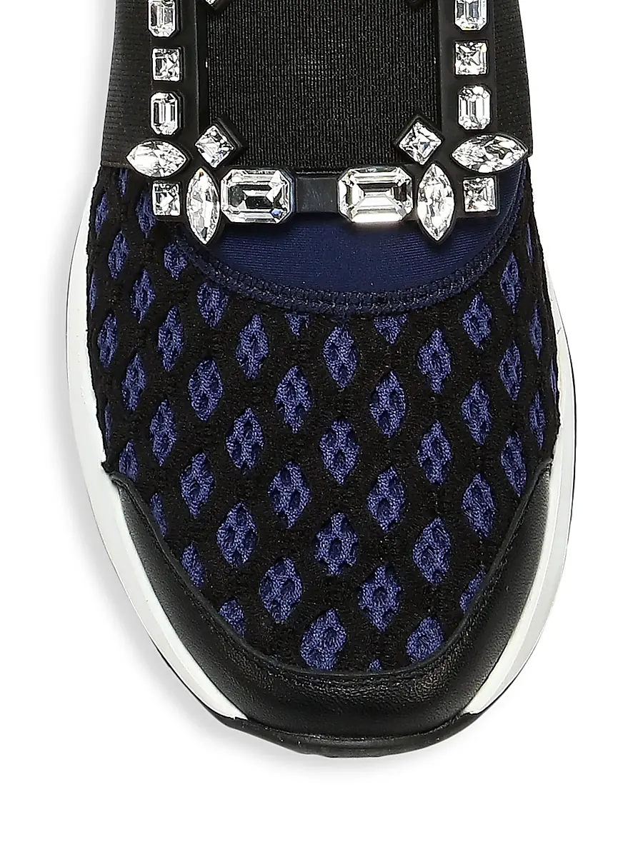 Roger Vivier Women's Viv Run Strass Buckle Sneakers - Beige | Thumbnail 10