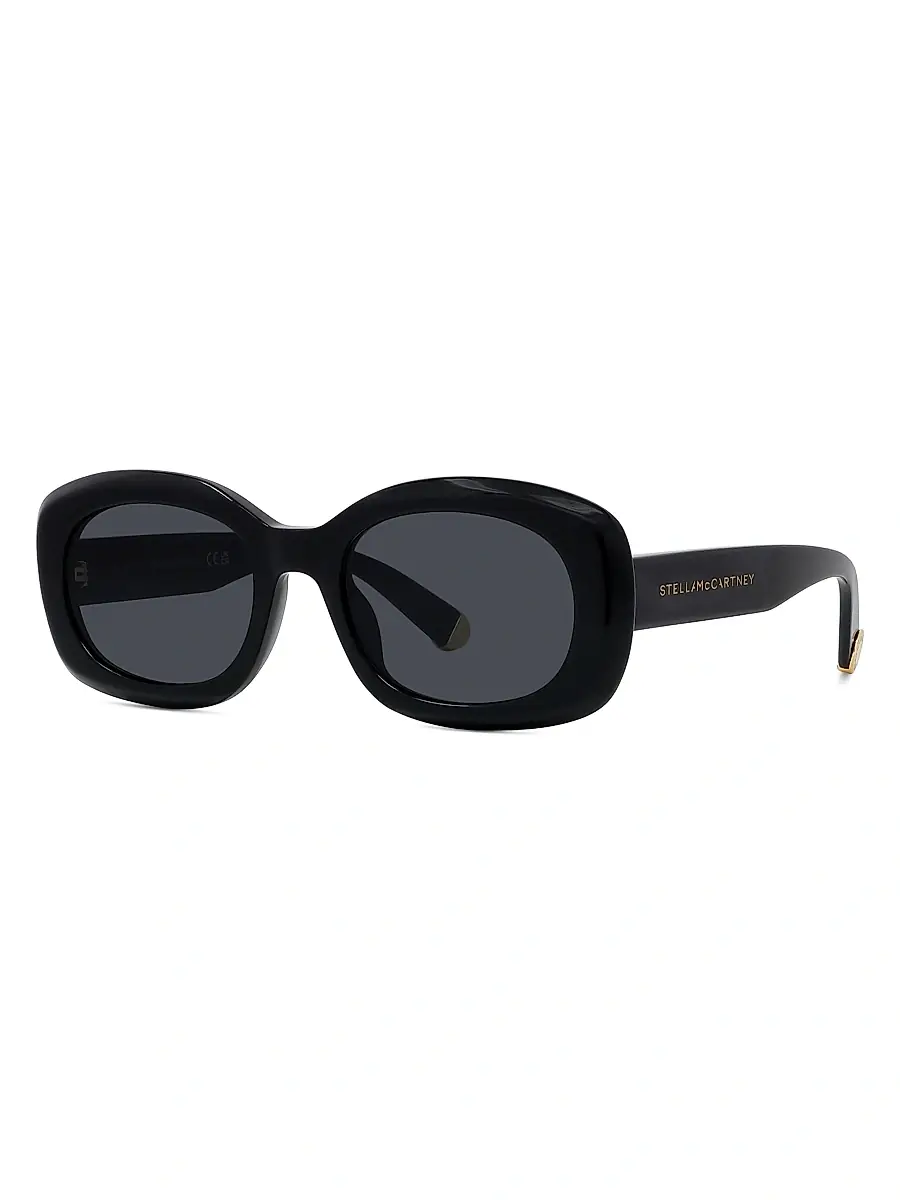 Stella McCartney Women's Square Shiny 52MM Sunglasses | Thumbnail 2 Stella McCartney Women's Square Shiny 52MM Sunglasses | Thumbnail 2