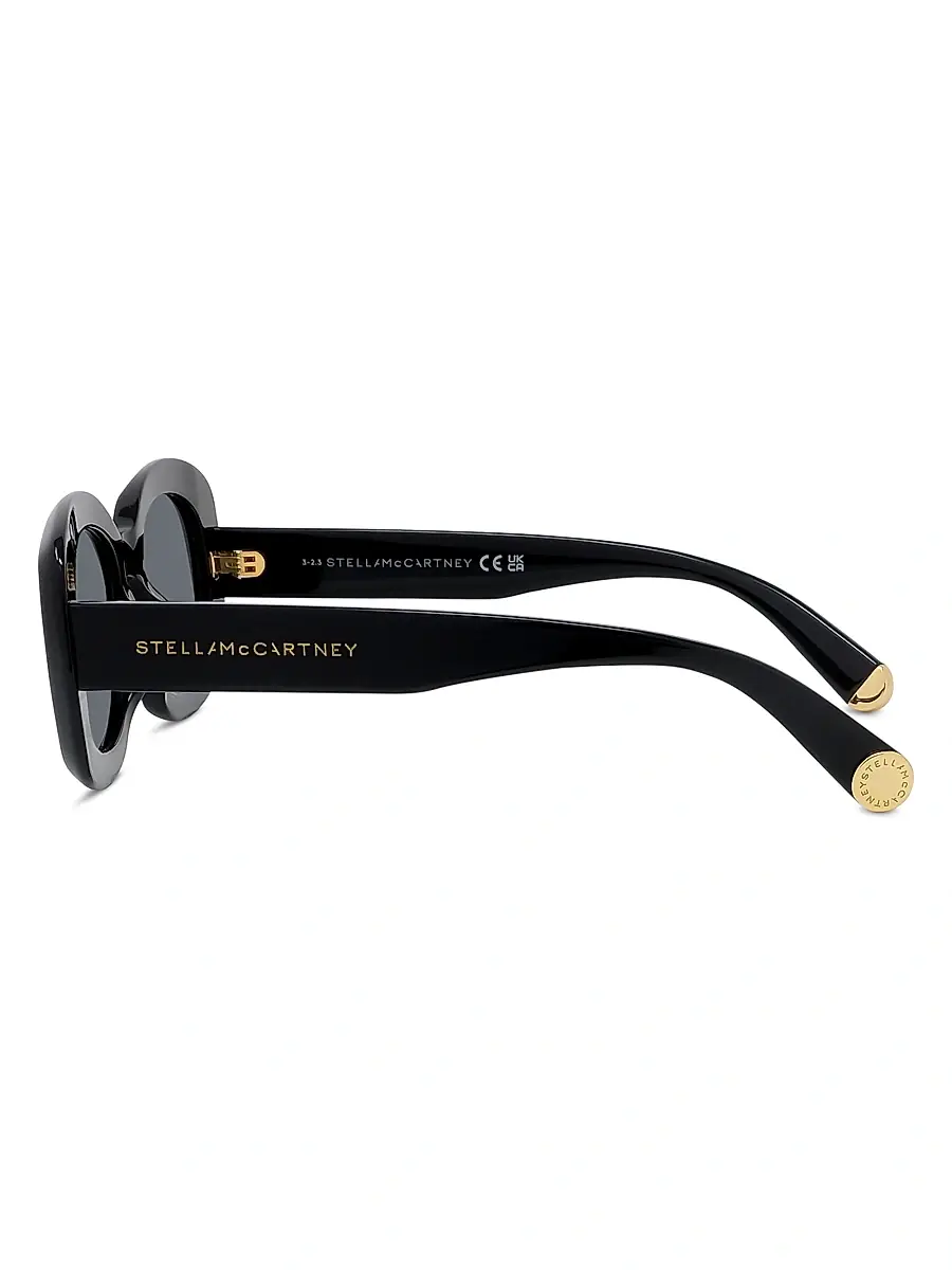 Stella McCartney Women's Square Shiny 52MM Sunglasses | Thumbnail 3 Stella McCartney Women's Square Shiny 52MM Sunglasses | Thumbnail 3