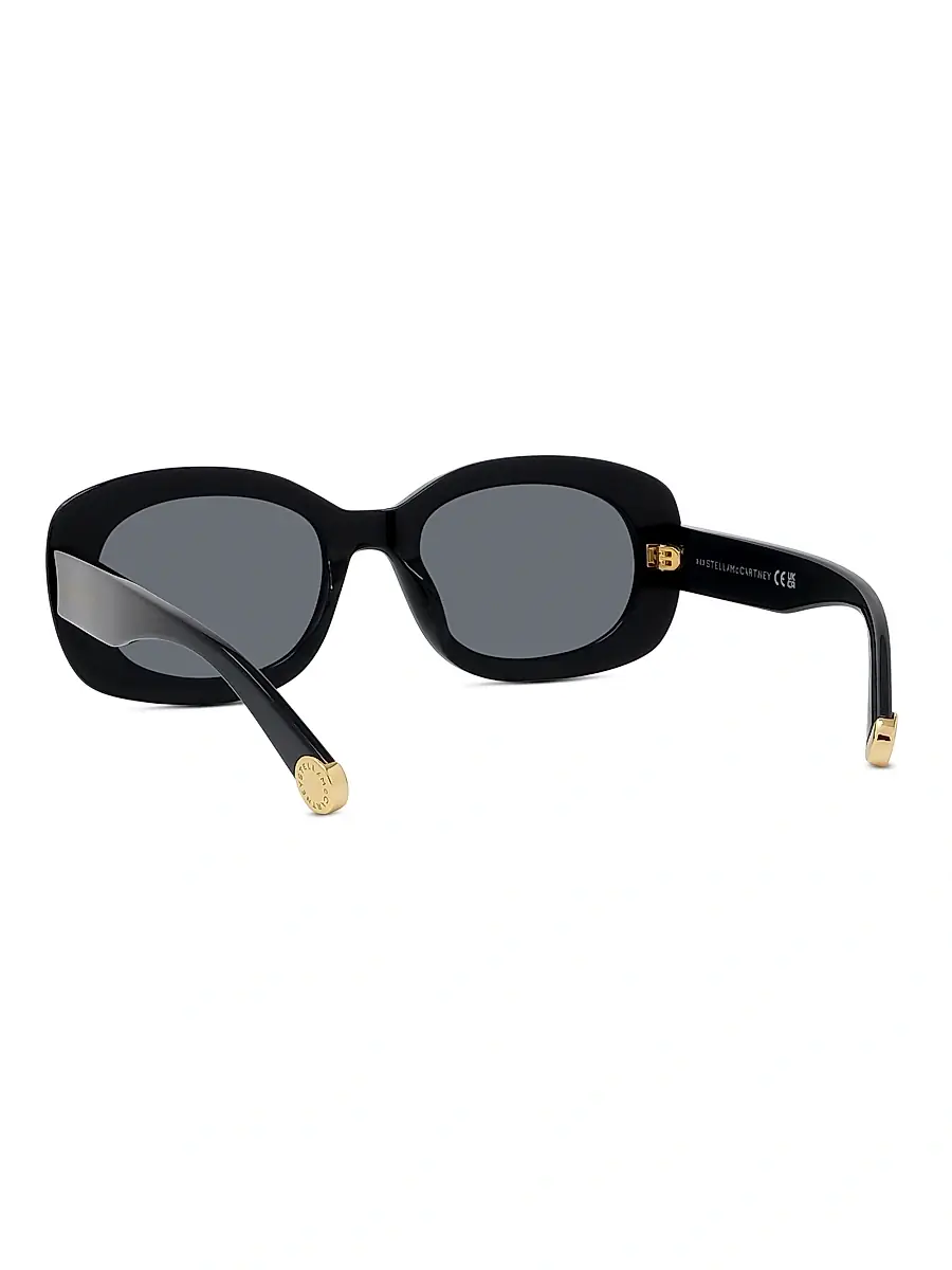 Stella McCartney Women's Square Shiny 52MM Sunglasses | Thumbnail 4 Stella McCartney Women's Square Shiny 52MM Sunglasses | Thumbnail 4