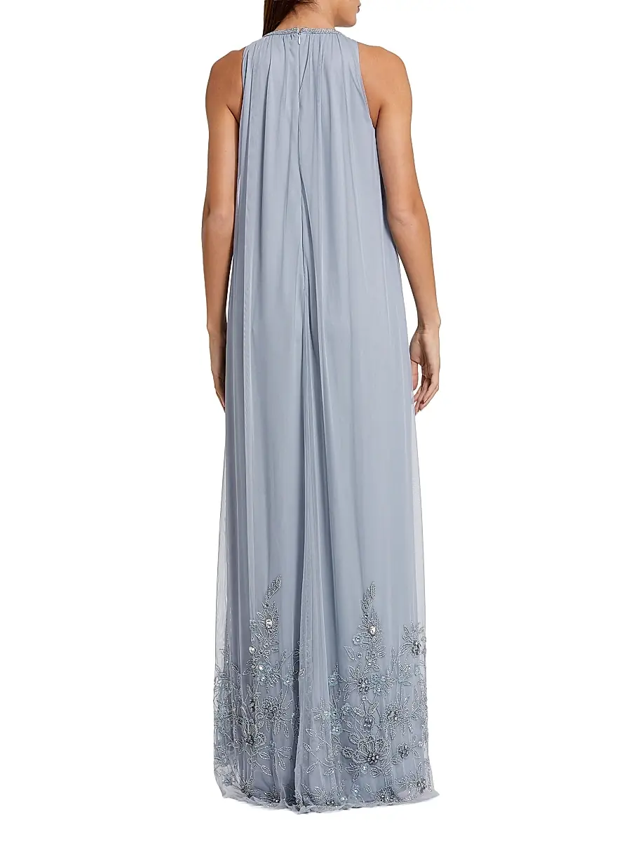 Mac Duggal Women's Embellished Tulle Trapeze Gown | Thumbnail 2