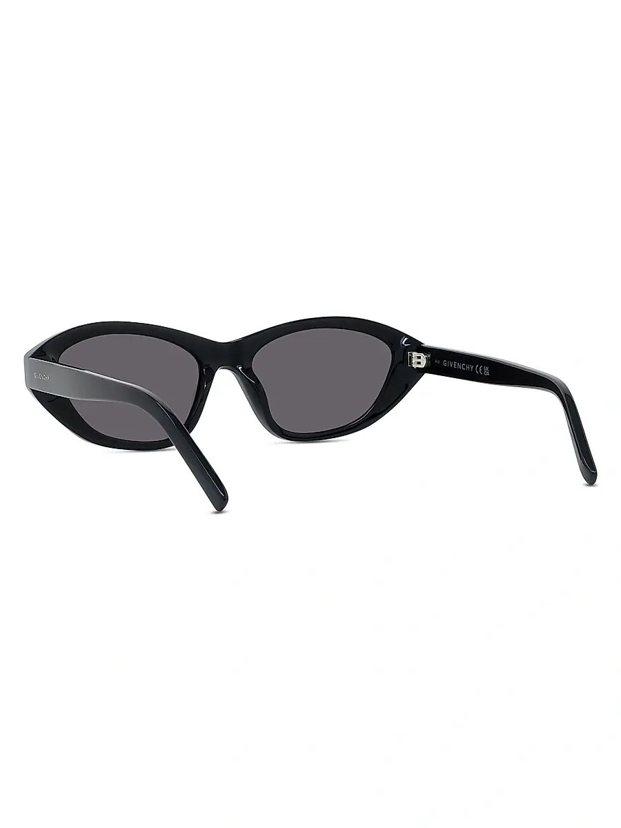 Givenchy Women's Gv Day 55MM Cat-Eye Sunglasses - Shiny Black | Thumbnail 5 Givenchy Women's Gv Day 55MM Cat-Eye Sunglasses - Shiny Black | Thumbnail 5