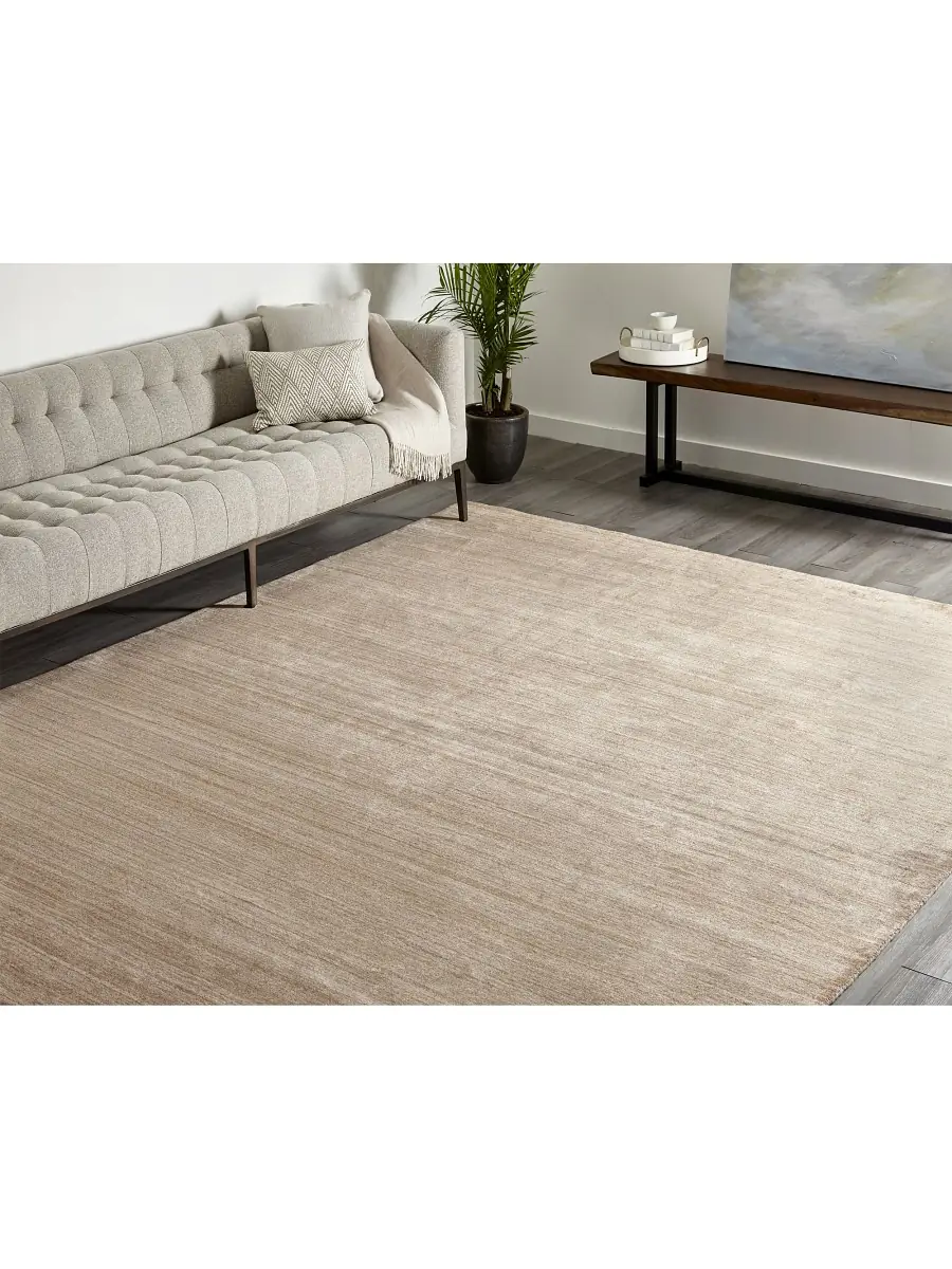Solo Rugs Harbor Contemporary Loom Knotted Wool-Blend Area Rug - Marengo 8 x 10 | Thumbnail 3