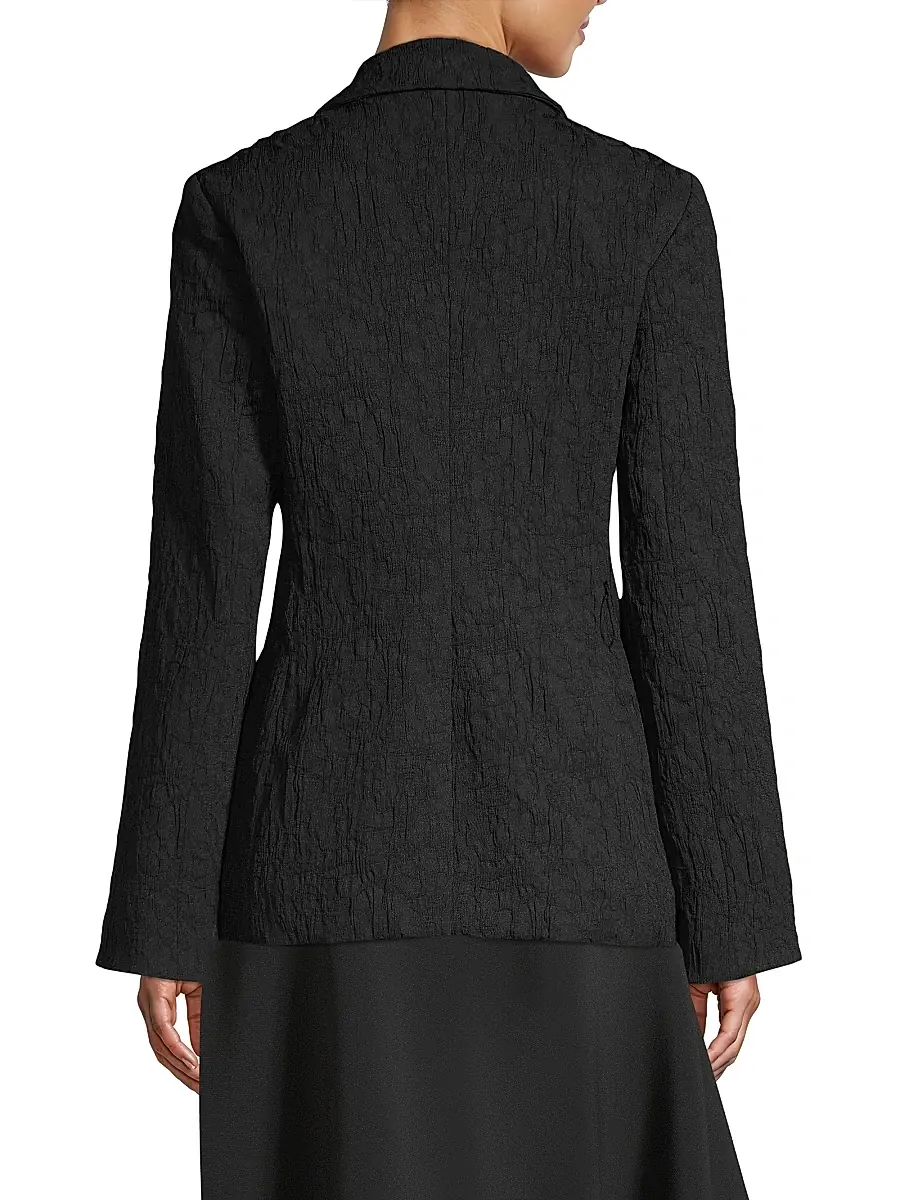 Josie Natori Women's Textured Split Sleeve Blazer | Thumbnail 5 Josie Natori Women's Textured Split Sleeve Blazer | Thumbnail 5