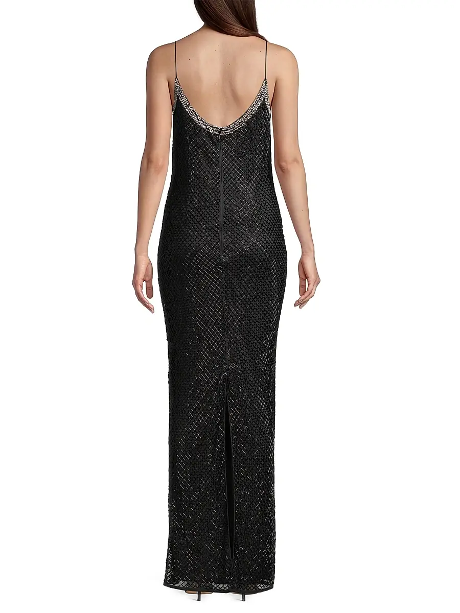 Mac Duggal Women's Beaded Column Gown | Thumbnail 5