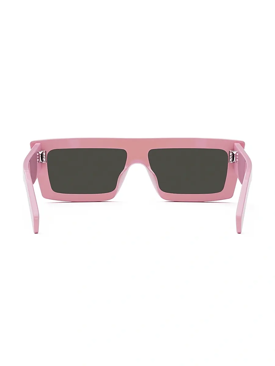 CELINE Women's Monochrome 57MM Rectangle Sunglasses - Shiny Pink | Thumbnail 6 CELINE Women's Monochrome 57MM Rectangle Sunglasses - Shiny Pink | Thumbnail 6