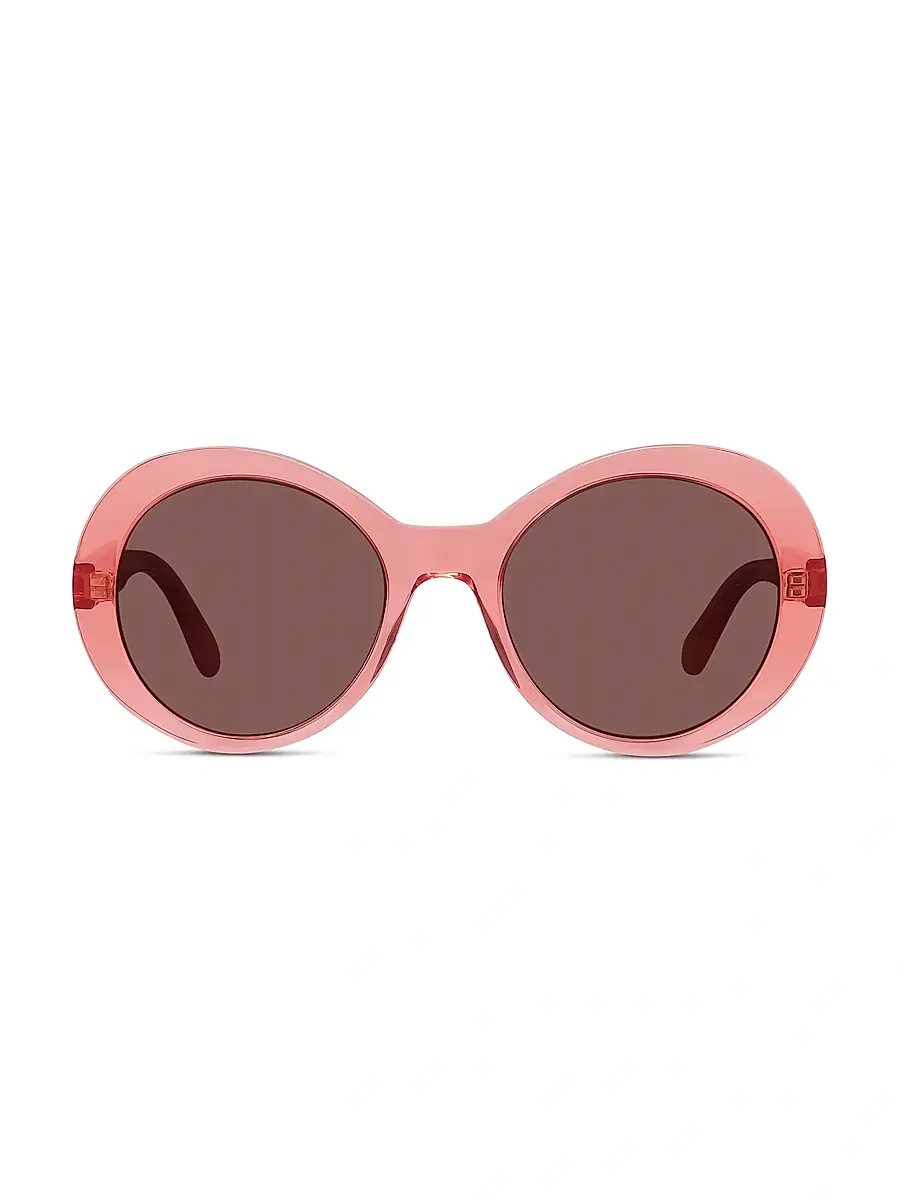 Stella McCartney Women's Falabella Pins 54MM Round Sunglasses | Thumbnail 2 Stella McCartney Women's Falabella Pins 54MM Round Sunglasses | Thumbnail 2