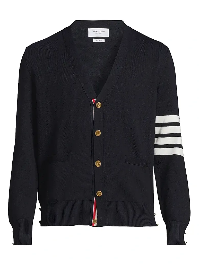 Men's Milano 4-Bar Cotton Cardigan