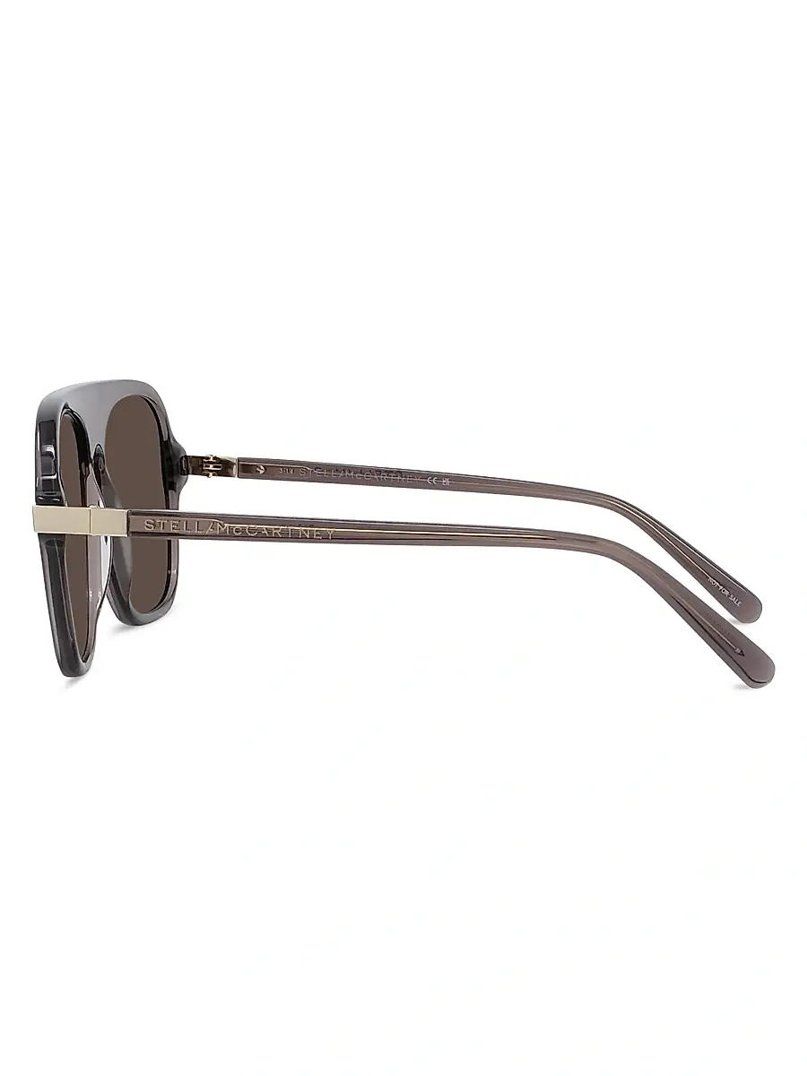 Stella McCartney Women's Stella 57MM Pilot Sunglasses | Thumbnail 3 Stella McCartney Women's Stella 57MM Pilot Sunglasses | Thumbnail 3